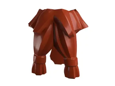 Custom3Dprint Minifigure Accessory - Minifigure Beard S1 - 09 3D print model
