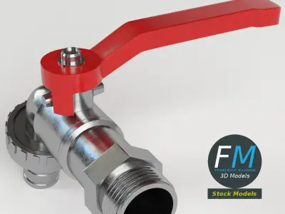 Outdoor faucet 3D model