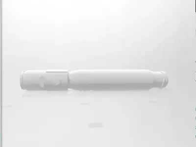 Mace Windu Lightsaber Handle 3D print model