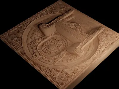 chair CNC 3d Print High Relief Sand Casting 3D print model