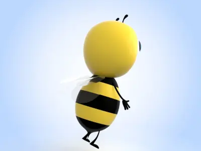 Cartoon Bee 3D model purchase