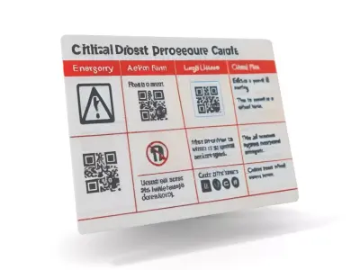 Critical Defrost Procedure Cards Model Pack Low-poly 3D model