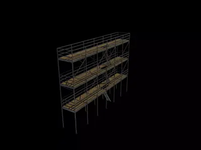 Scaffolding 3D model purchase