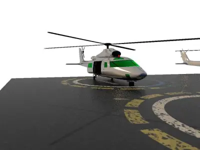 Helicopter v1 Free 3D model