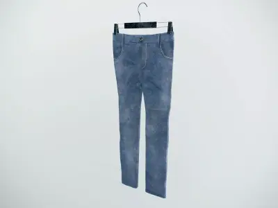 Industrial jeans 3D model
