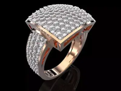 RING ALLURE ANTIQUE 15 3D print model