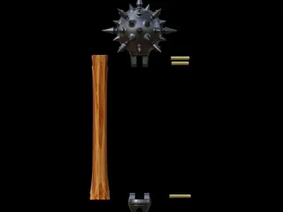 Battle mace 3D model