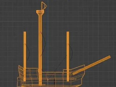 Hulk Ship Low-poly 3D model