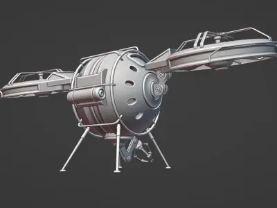 EyeDrone Low-poly 3D model