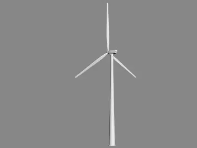 Wind Turbine Animated 3D model purchase