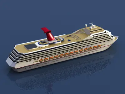 Cruise Ship 3D model