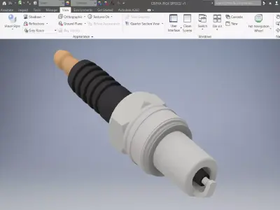 Spark Plug 3D Model 3D model