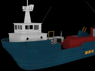 Merchant Ship Free 3D model