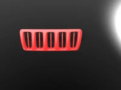 Automotive front body - grill  3D model