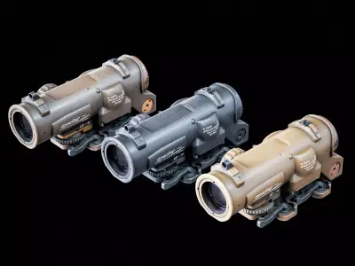 Elcan Scope Low-poly 3D model purchase