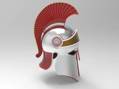 Hoplite Corinthian Helmet - Ancient Greece Spartan Army 3D model