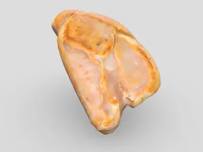 CC0 - Cooked Chicken Breast Free low-poly 3D model