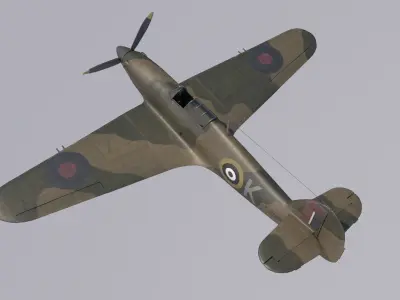 Hawker Hurricane MkIIB 3D model