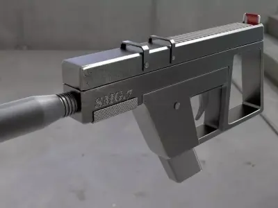 smg 7 hand gun  Free 3D model