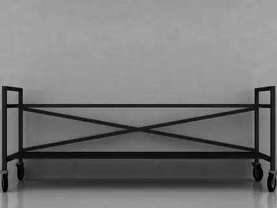 Industrial TV Unit Low-poly 3D model