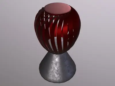 Roof Wind Turbine Low-poly 3D model