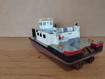 1 100 Push boat 3D printed kit 3D print model