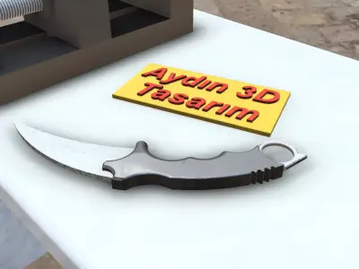 karambit 3D model purchase