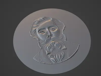 Rousseau Medallion 3D print model