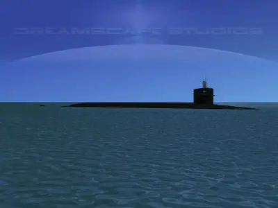 Ohio Class USS Kentucky SSBN-737 3D model