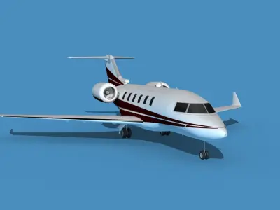 Bombardier CL604 Challenger V07 3D model