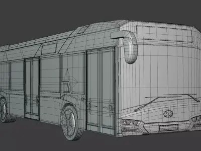 Solaris Urbino and Hyundai Rotem 3D Model Pack