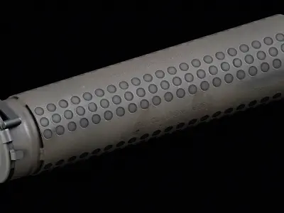 QDSS NT4 Suppressor Low-poly 3D model purchase