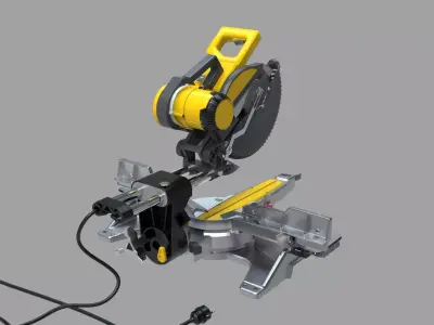 Miter saw alumininum cutter 3d model   3D model