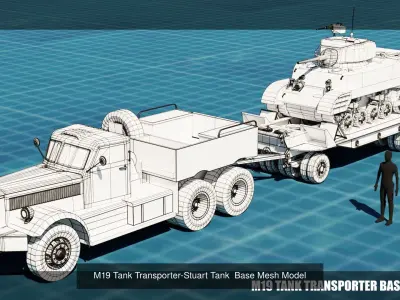 TANK TRANSPORTERS 3D Model Pack
