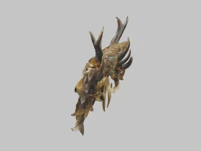 magical shamans Head MAsk Low-poly 3D model