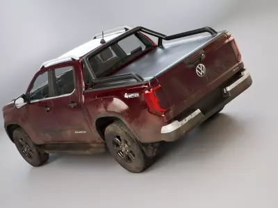 VW Amarok Pan Americana Dirt Low-poly 3D model