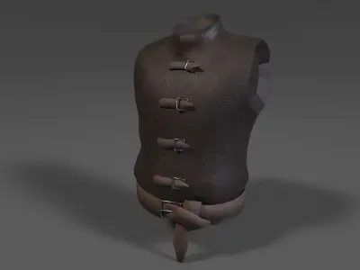 Leather Chestplate Free low-poly 3D model
