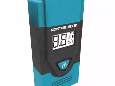 Digital Moisture Meter Low Poly Low-poly 3D model