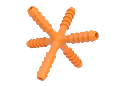 Pipe connector 04 3D model