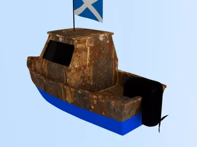 Scotland Fishing Boat 3D model