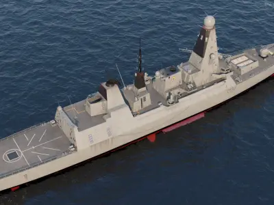  Royal Navy Type 45 Destroyer 