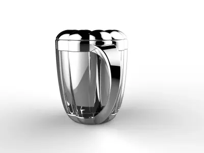 Pumpkin glass 3D model