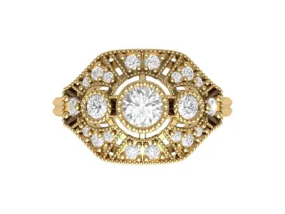 Wedding Ring  3D print model 211