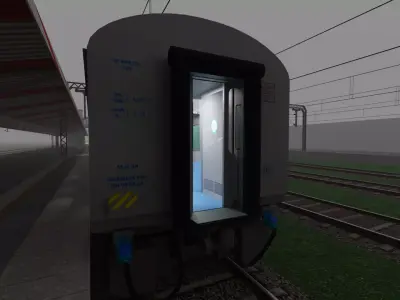 Realistic Highly Detailed Indian Railways LHB General Coach  3D model