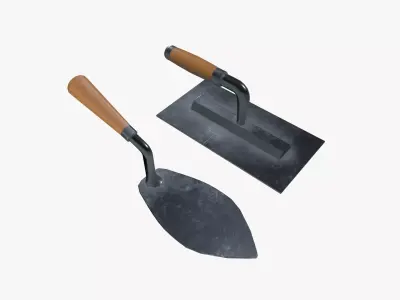 Masonry Trowel Low-poly 3D model