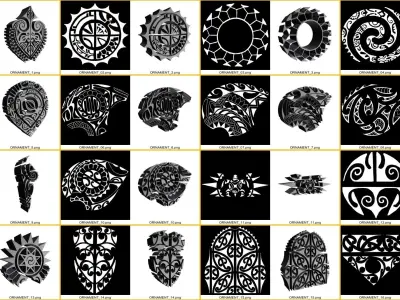 POLINESIA ORNAMENTS part 1 3D model