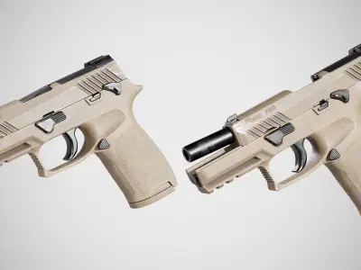 Sig Sauer P320 Low-poly 3D model purchase