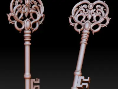Key pendant 3D print model