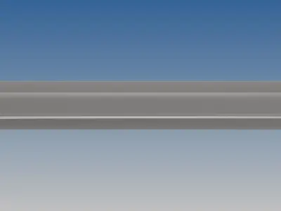 British Standard-EN13674 50E5 rail 3D model