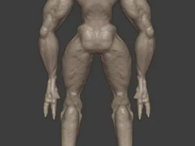 Alien sculpture 3D model purchase